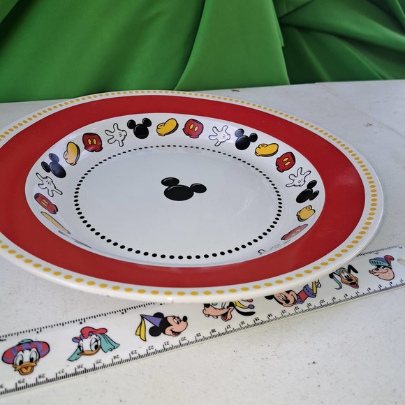VINTAGE RARE 12.5 inch Mickey Serving Platter 2 inches deep - Picture 3 of 8